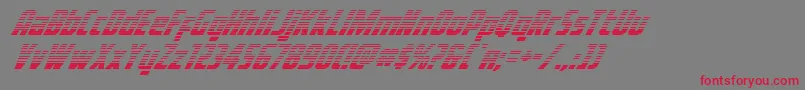 Voyagefantgrad Font – Red Fonts on Gray Background