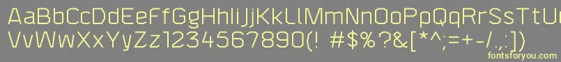 F4aagentbook Font – Yellow Fonts on Gray Background