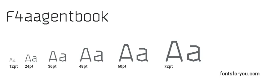Размеры шрифта F4aagentbook