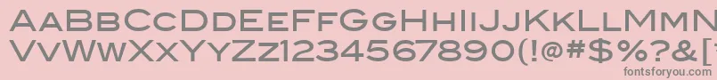 BlairmditcTtMedium Font – Gray Fonts on Pink Background