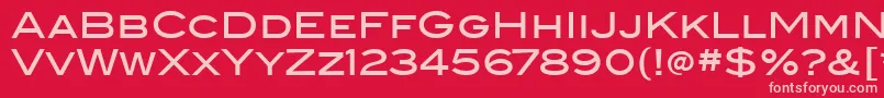 BlairmditcTtMedium Font – Pink Fonts on Red Background
