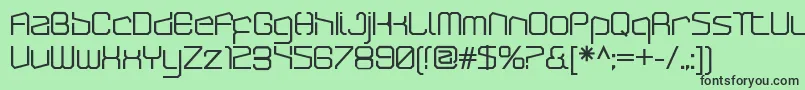フォントArcticpatrolBold – 緑の背景に黒い文字