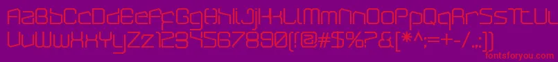 ArcticpatrolBold Font – Red Fonts on Purple Background