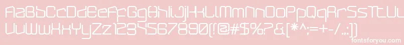 フォントArcticpatrolBold – ピンクの背景に白い文字