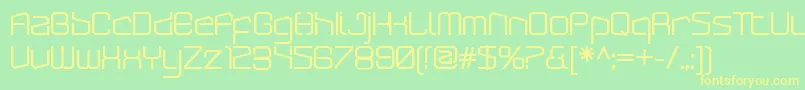 ArcticpatrolBold Font – Yellow Fonts on Green Background