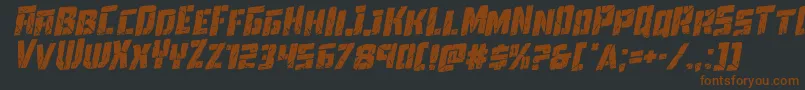 Towerruinsrotal Font – Brown Fonts on Black Background