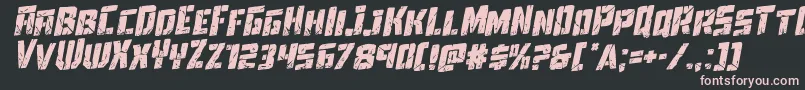 Towerruinsrotal Font – Pink Fonts on Black Background