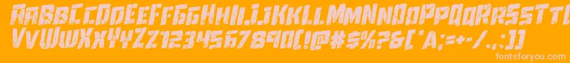 More about Towerruinsrotal Font Towerruinsrotal Font – Pink Fonts on Orange Background