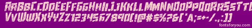 Towerruinsrotal Font – Pink Fonts on Purple Background