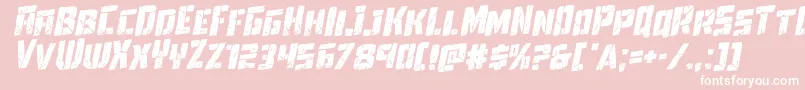 Towerruinsrotal Font – White Fonts on Pink Background