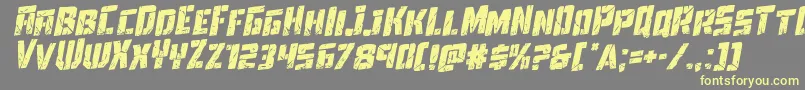 Towerruinsrotal Font – Yellow Fonts on Gray Background