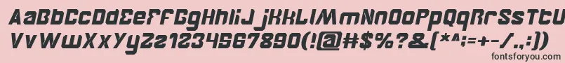 BrotherItalic Font – Black Fonts on Pink Background