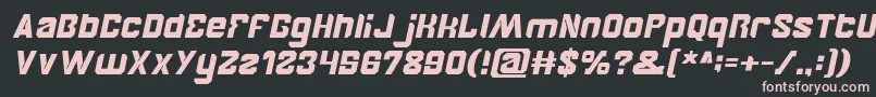 BrotherItalic Font – Pink Fonts on Black Background