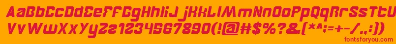BrotherItalic Font – Red Fonts on Orange Background