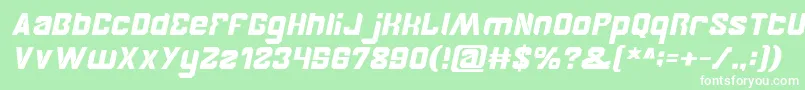 BrotherItalic Font – White Fonts on Green Background