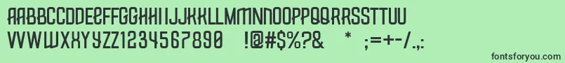 Measly Font – Black Fonts on Green Background