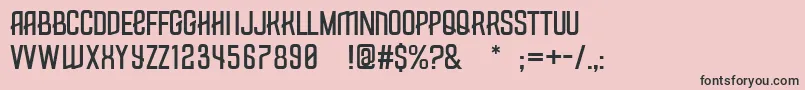 Measly Font – Black Fonts on Pink Background
