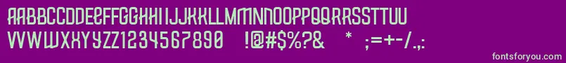 Measly Font – Green Fonts on Purple Background