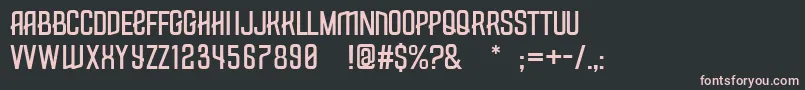 Measly Font – Pink Fonts on Black Background