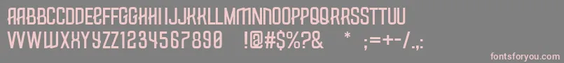 Measly Font – Pink Fonts on Gray Background