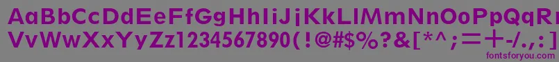 Шрифт SpartanltstdHeavyclass – фиолетовые шрифты на сером фоне