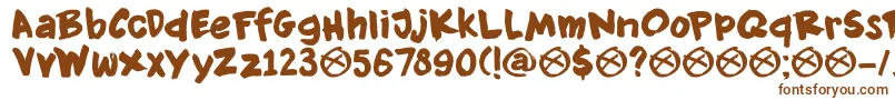 DkKnockdown Font – Brown Fonts