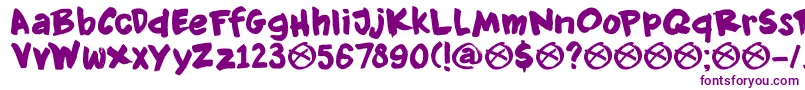 DkKnockdown Font – Purple Fonts