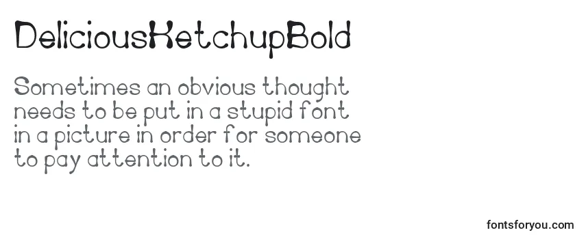 Review of the DeliciousKetchupBold Font