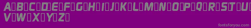フォントDispepsi – 紫の背景に灰色の文字