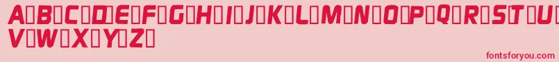 フォントDispepsi – ピンクの背景に赤い文字