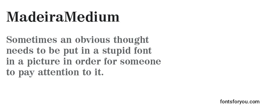 MadeiraMedium Font