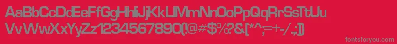 EurostyleCyr Font – Gray Fonts on Red Background