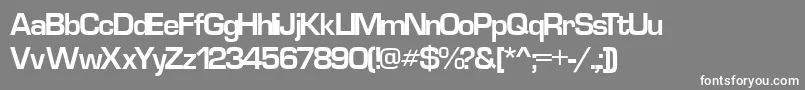 EurostyleCyr Font – White Fonts on Gray Background