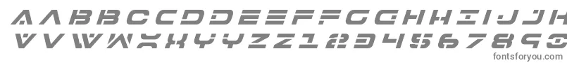 フォント7thservicetitleital – 白い背景に灰色の文字