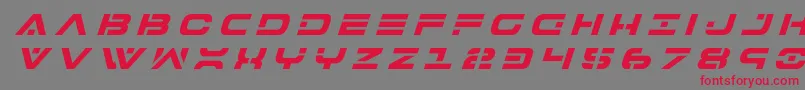 7thservicetitleital Font – Red Fonts on Gray Background