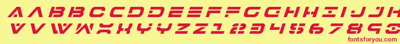 7thservicetitleital Font – Red Fonts on Yellow Background