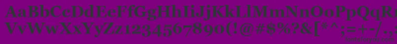 Georgiab Font – Black Fonts on Purple Background