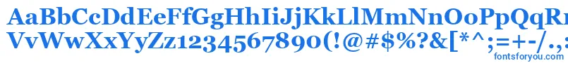 Шрифт Georgiab – синие шрифты