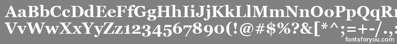 フォントGeorgiab – 灰色の背景に白い文字