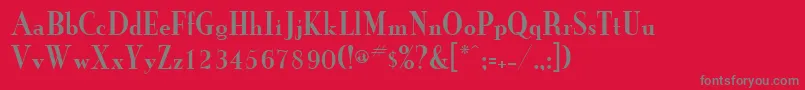 GrailnewcondensedRegular Font – Gray Fonts on Red Background