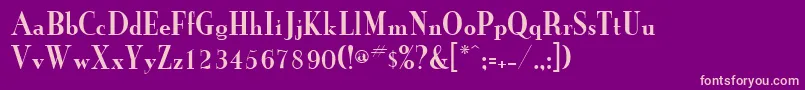 GrailnewcondensedRegular Font – Pink Fonts on Purple Background