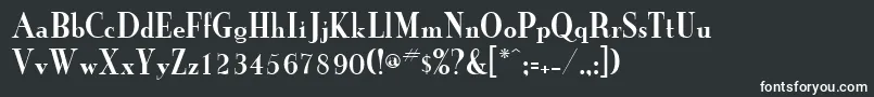 GrailnewcondensedRegular Font – White Fonts on Black Background