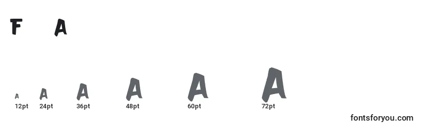 Fast Action Font Sizes