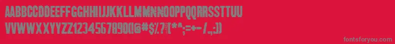 Шрифт Chronicle – серые шрифты на красном фоне