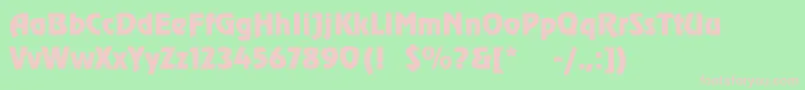 ToverlookLight Font – Pink Fonts on Green Background