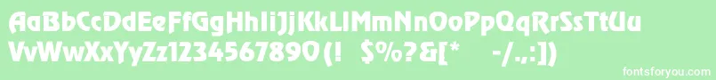 ToverlookLight Font – White Fonts on Green Background