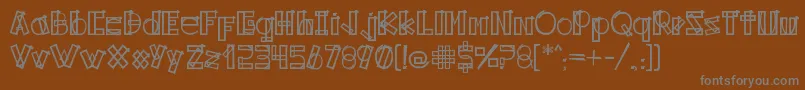 Kodyz Font – Gray Fonts on Brown Background