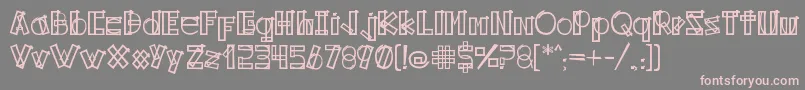 Kodyz Font – Pink Fonts on Gray Background