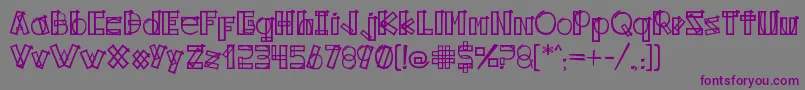 Kodyz Font – Purple Fonts on Gray Background