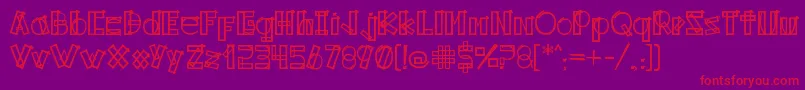 Kodyz Font – Red Fonts on Purple Background